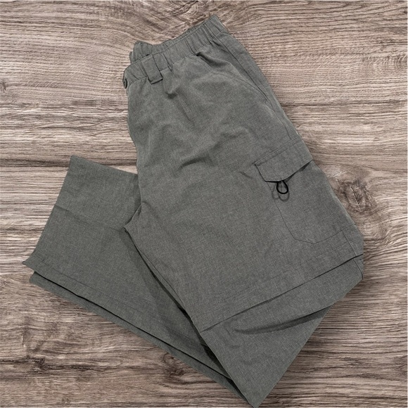 Reel Legends Performance Conversion Pants To Shorts Mens Grey Size XL 40/42 - Picture 3 of 8